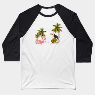 Tropical Theme Baseball T-Shirt